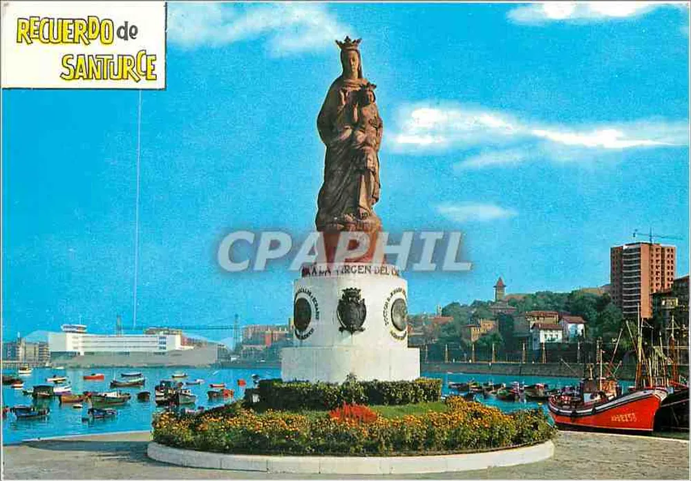 Santurce (Vizcaya) — Denkmal der Jungfrau des Karmel — Exclusivas San Cayetano - Vorderseite