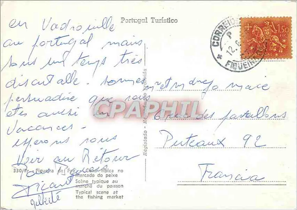 Mercado de peixe em Vodroijille — Portugal Turístico — n°330 - Verso