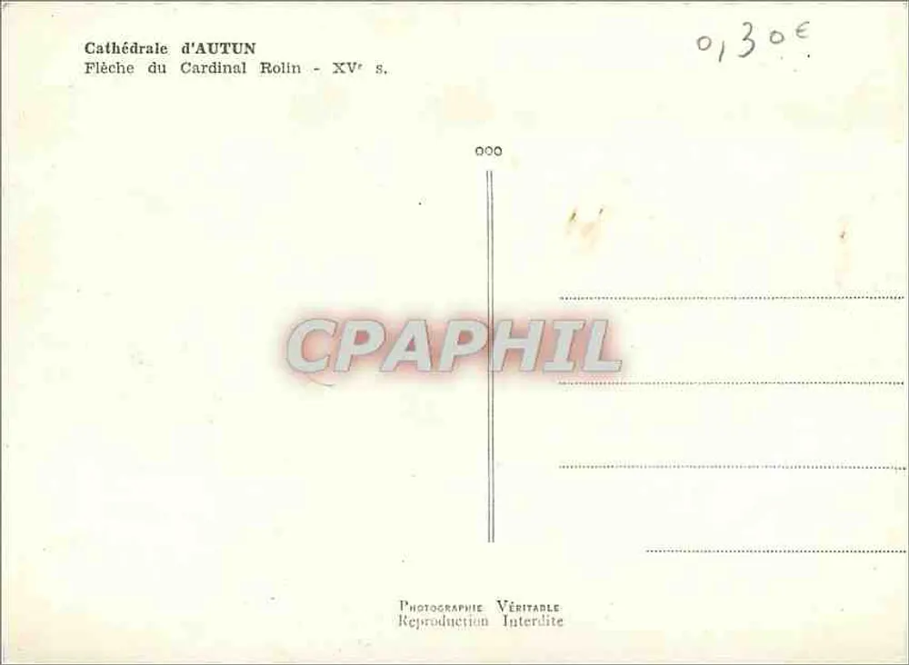 Catedral de AUTUN — Flecha do Cardeal Rolin - XVᵉ s. - Verso