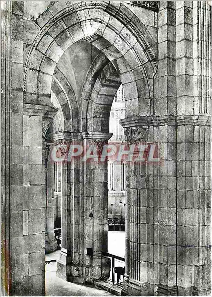Kathedrale von AUTUN (S.-et-L.) — Säule der Flucht nach Ägypten (12. Jahrhundert) — Authentische Inardite Fotografie - Vorderseite