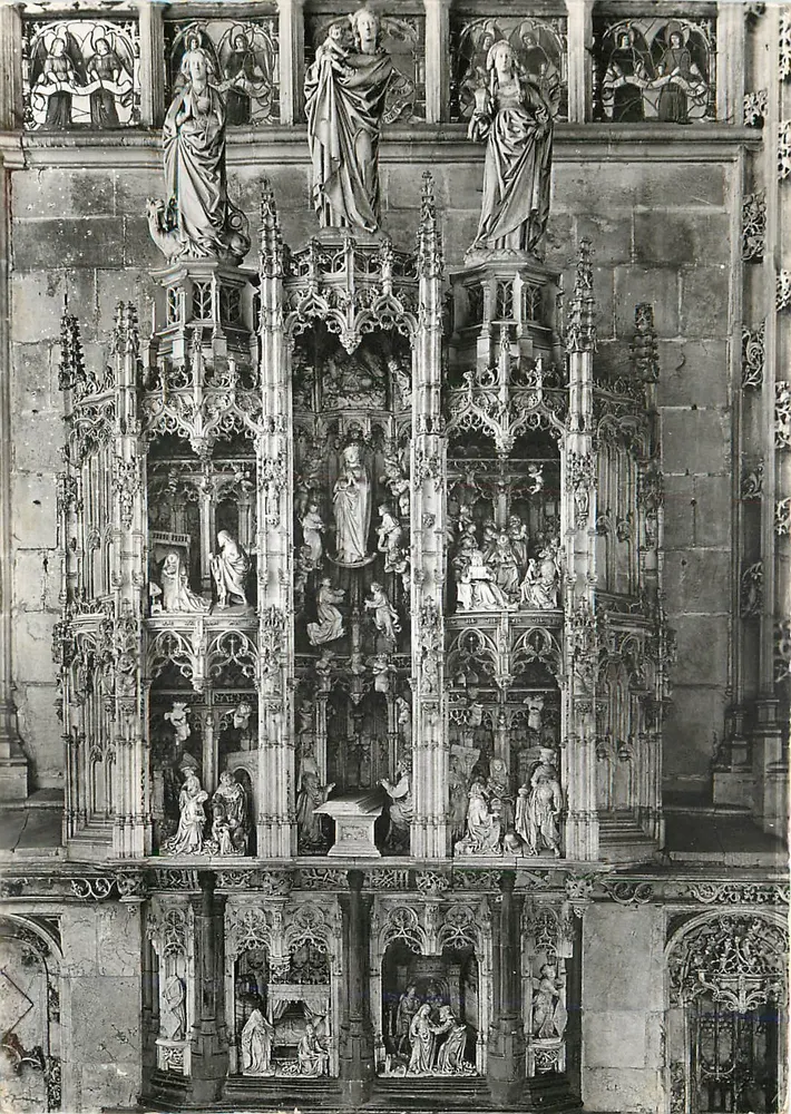 Bourg-en-Bresse (Ain) — Kirche von Brou (Anfang des 16. Jahrhunderts) — Retabel der sieben Freuden der Jungfrau — Service Commercial Monnaies Historiques, Paris - Vorderseite