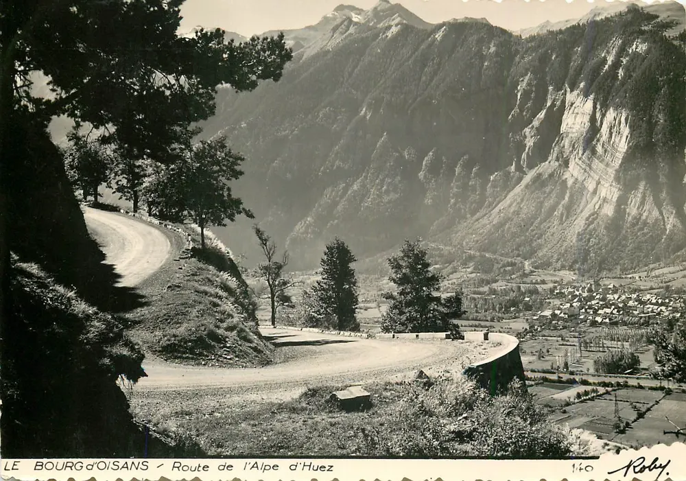 Le Bourg d'Oisans — Estrada para a Alpe d'Huez — Roby, n°140 - Frente