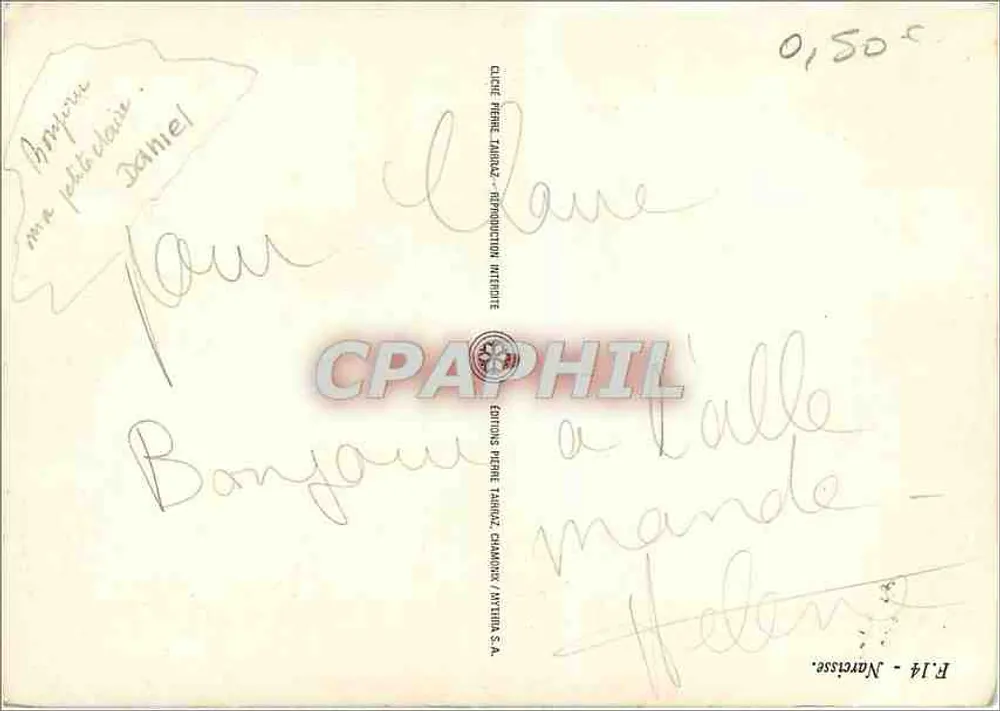Narcisos — reprodução interior — Edições Pierre Tabaraz, Chamoux / Pythia S.A. - Verso