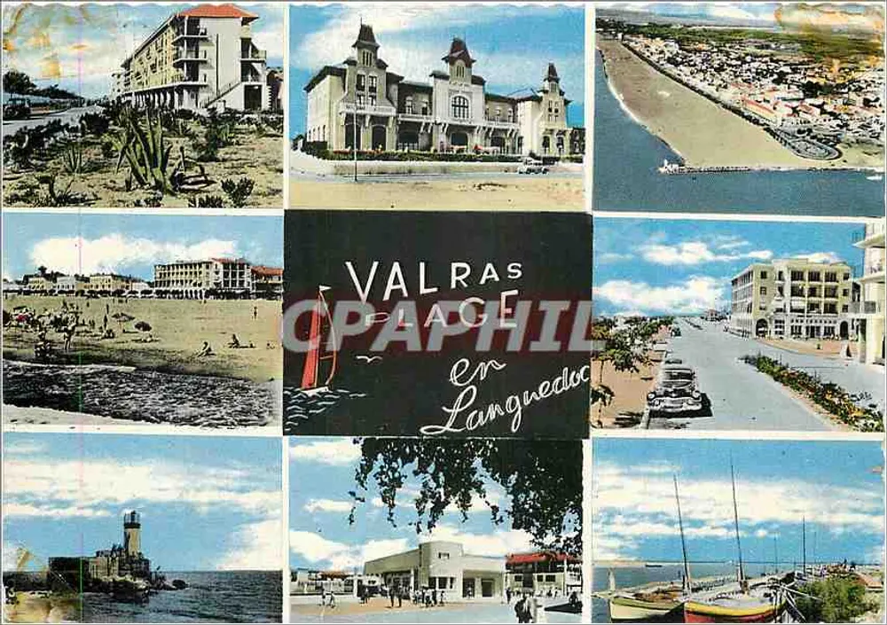 Valras-Plage in Languedoc — Antike Ansichtskarte n°16.959 — Verlag Valras-Plage S.A. (Rhone) - Vorderseite