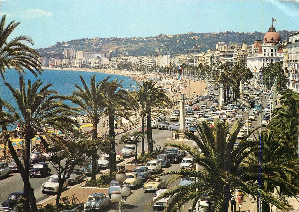 Nice - Costa Azul — A Promenade dos Ingleses — Impresso na Itália - Frente