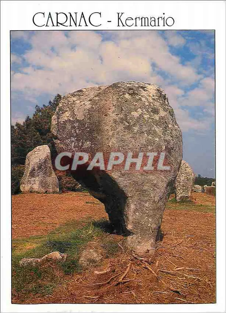 CARNAC - Kermario — alinhamento megalítico — Edições AS DE CŒUR, n° 752 - Frente