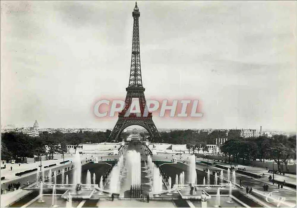 Las Fuentes del Palacio de Chaillot — París — editor H. REAL-PHOTO-L.A.P. - PARIS, n° 978 - Anverso