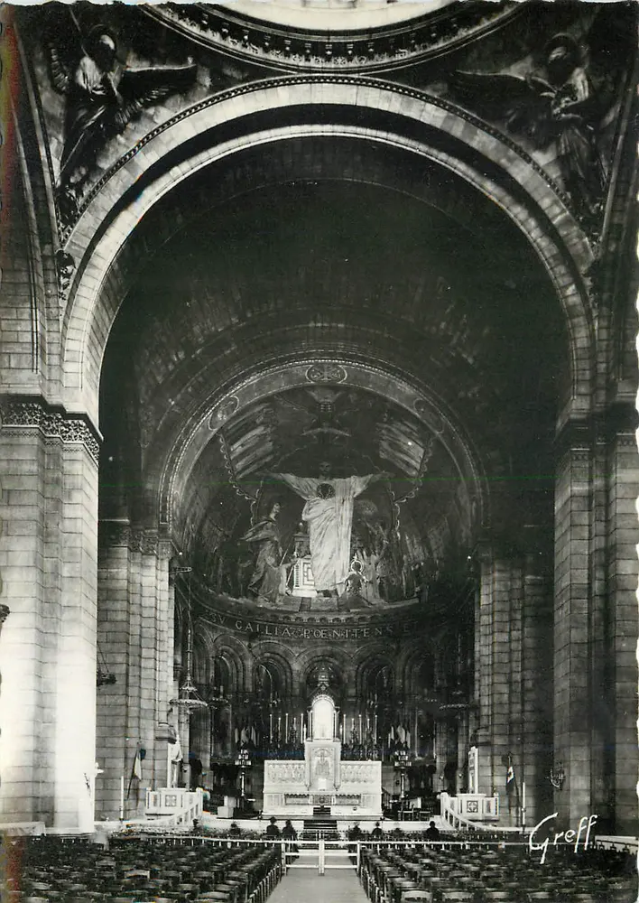 Basilique du Sacré-Cœur de Montmartre — Le Chœur — Édition Greff, Paris - Recto