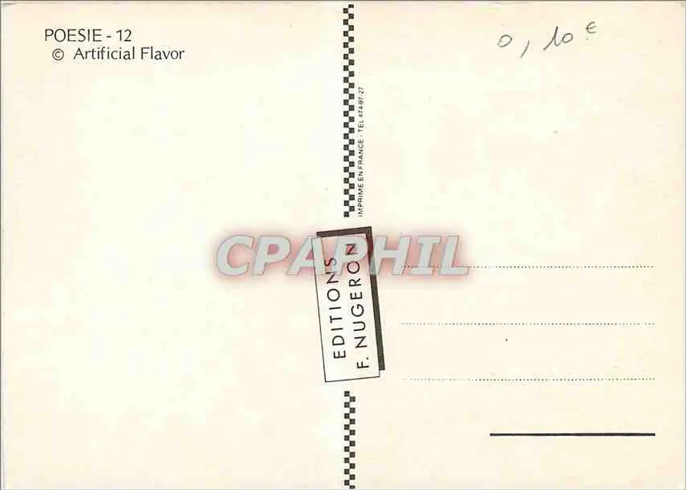 Torre forte — citação de Eclesiastes — Edições F. Nugeron - Verso