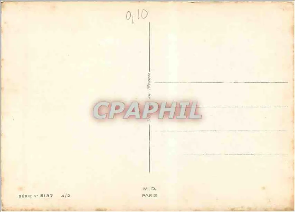 फूलों का बुकेट — जन्मदिन — एम.डी., पेरिस, श्रृंखला संख्या 5137 - पीछे