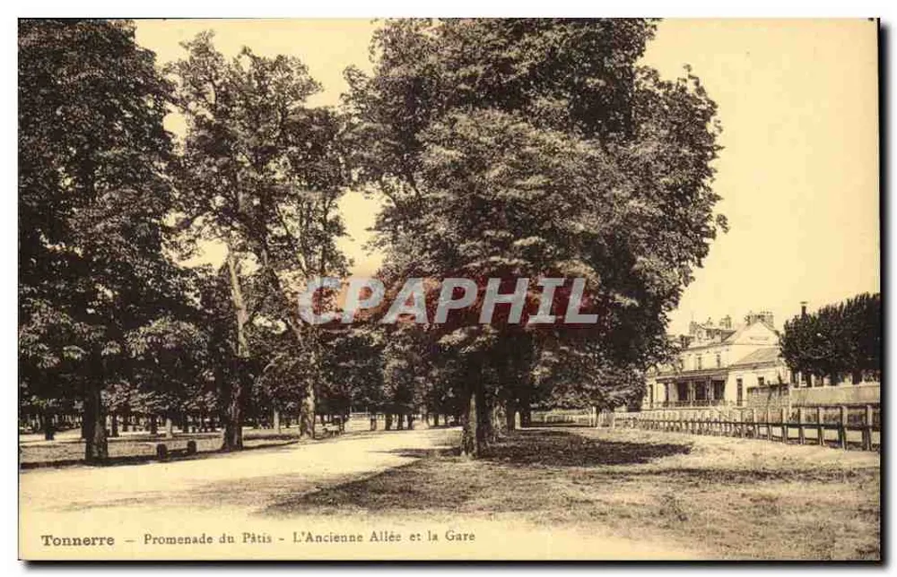 Donner — Promenade du Pâtis — Die alte Allee und die Station - Vorderseite