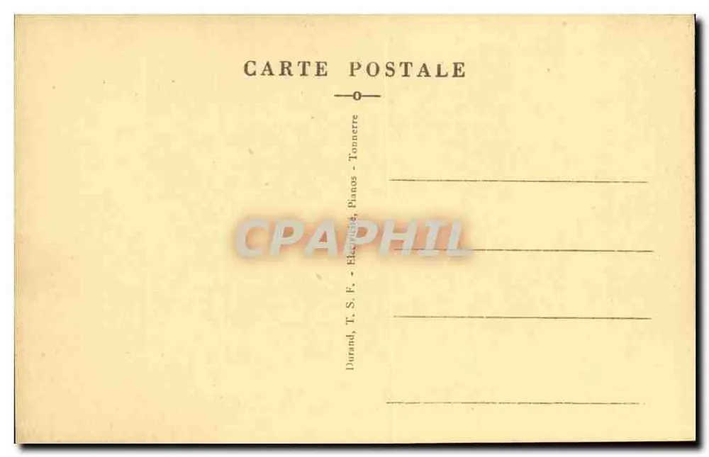 Donner — Promenade du Pâtis — Die alte Allee und die Station - Rückseite