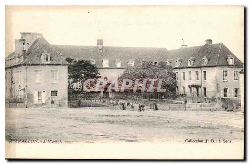 Avallon - L'Hôpital — Collection J. D., à Sens - Recto