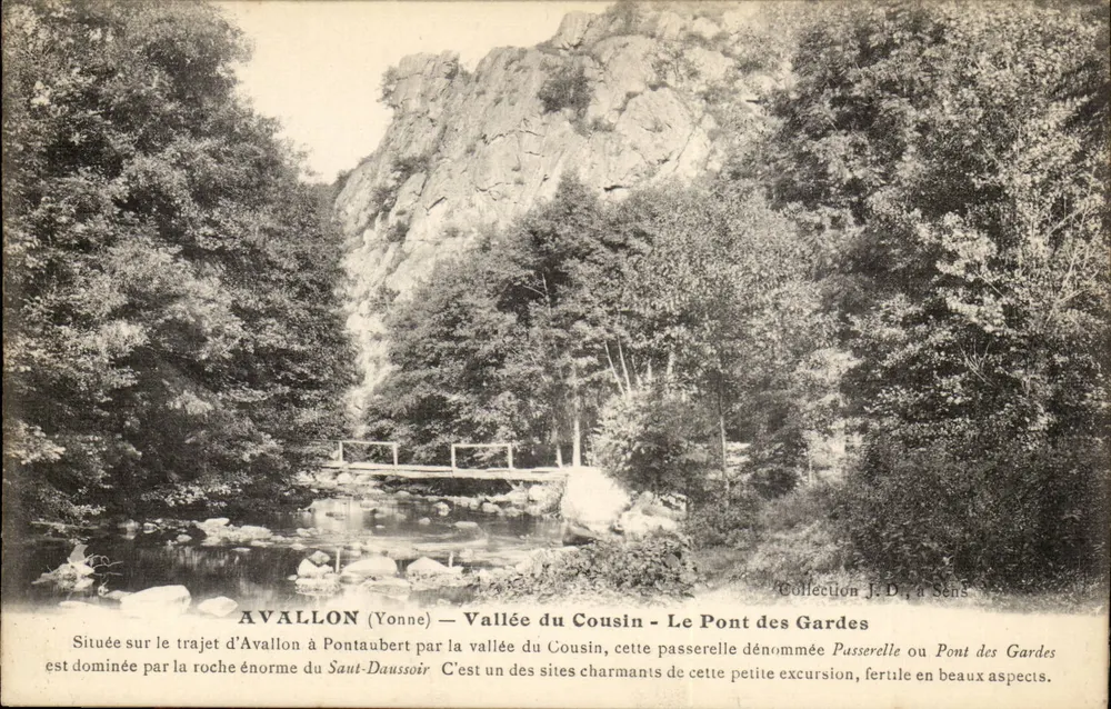 Avallon (Yonne) — Vallée du Cousin — Le Pont des Gardes - Recto