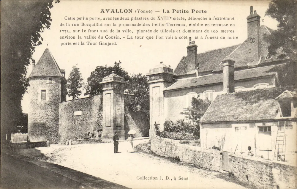 Avallon (Yonne) — A Pequena Porta — Coleção J. D., em Sens - Frente