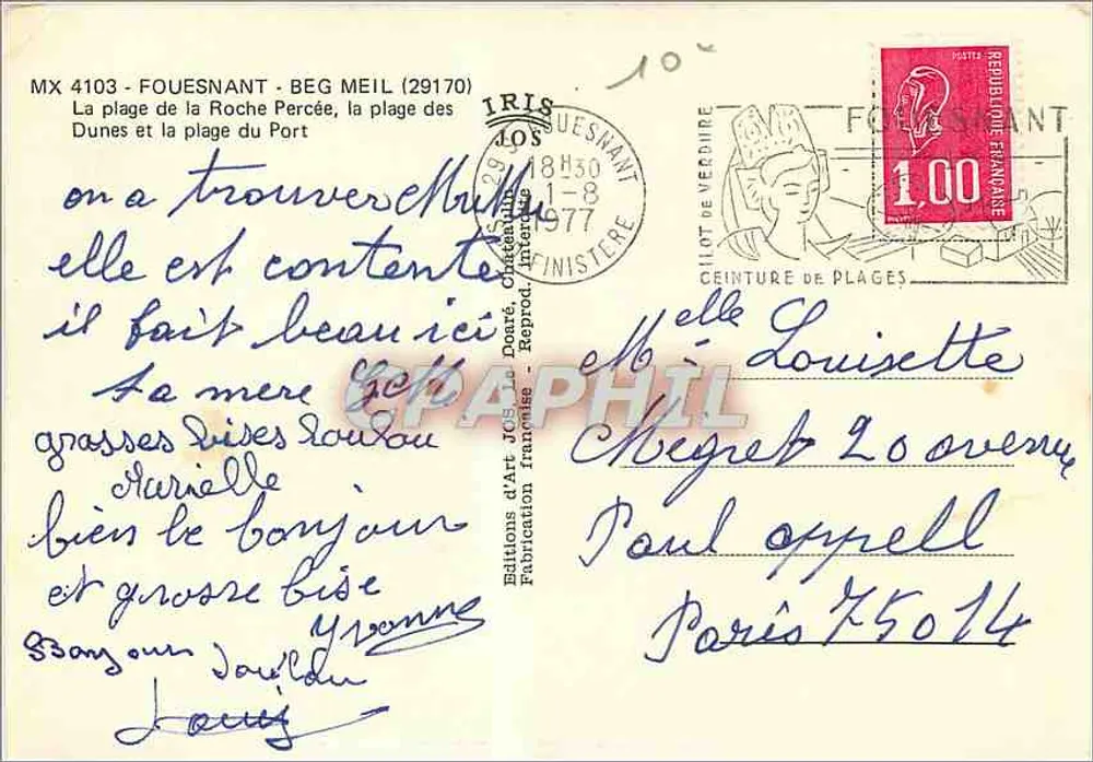 Beg Meil — Suas Praias — Edições de Arte J.C. Dauré - Verso