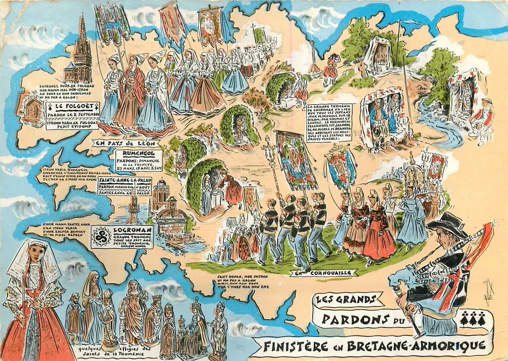 Os Grandes Pardons do Finistère na Bretanha-Armorique — Edições Gaby - Frente