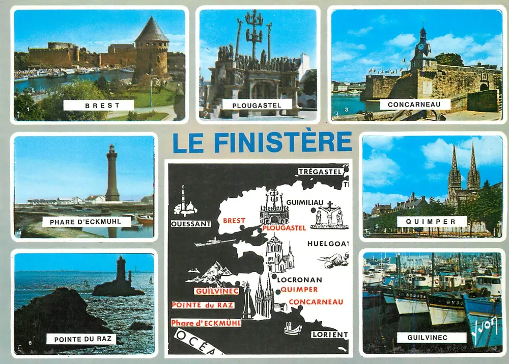 Le Finistère — 29 — Edições de Arte Yvon - Frente