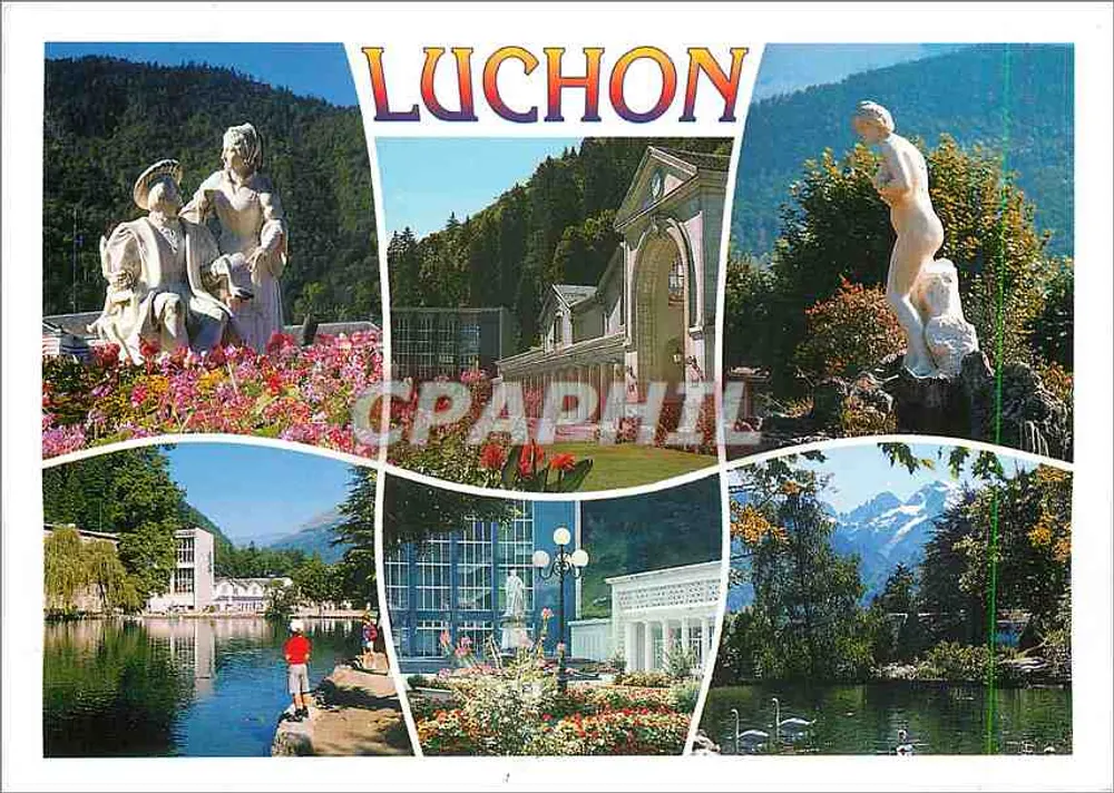 Luchon — Estação termal das Pirineus — Éditions d'Art Larrey - Frente