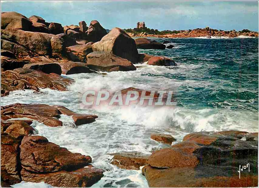 Haufen von rosa Felsen — Bretagne (Côtes-du-Nord) — Kunstausgabe Arcueil - Vorderseite