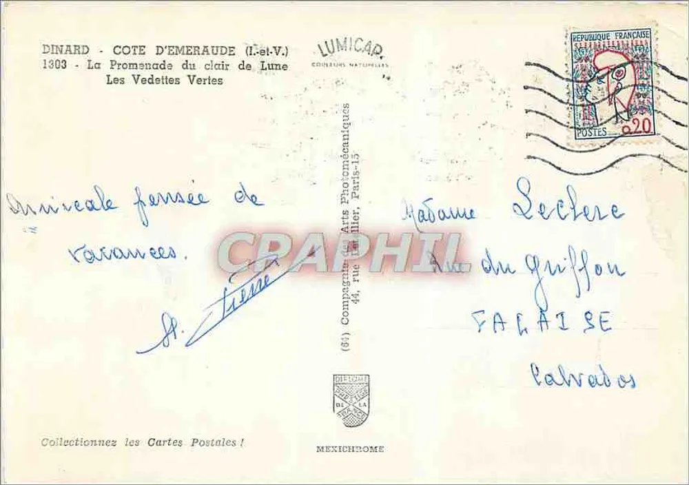 Dinard - Côte d'Émeraude (Ille-et-Vilaine) — Die grünen Vedettes — Lumicar - Rückseite