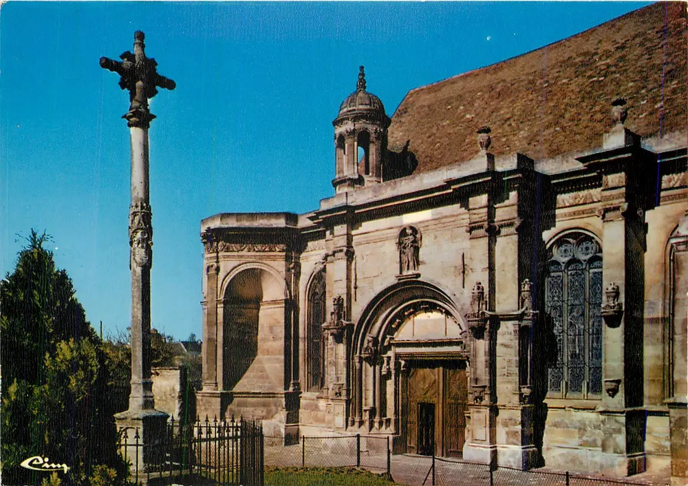 Magny-en-Vexin — Kirche und Stein Kreuz (16. Jahrhundert) — Imprimeur Coniblier, Magny-en-Vexin - Vorderseite