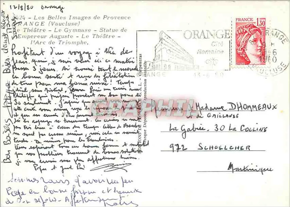Orange — Römische Ruinen — Les Belles Images de Provence - Rückseite