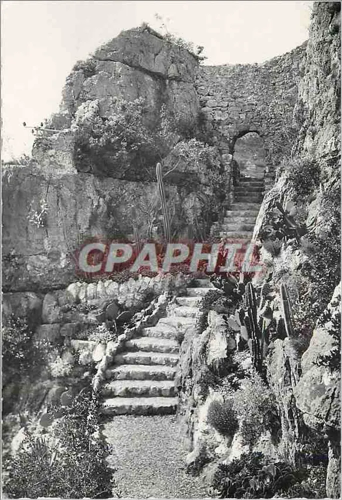 Éze « Nid d'Aigle » — Entrada do Jardim Exótico — Edições Marise, Nice - Frente