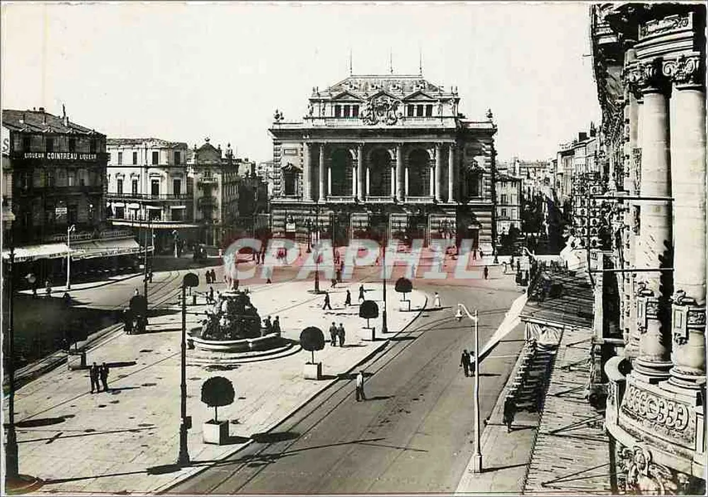Praça da Comédia — Montpellier — editor BEILA n°989 - Frente
