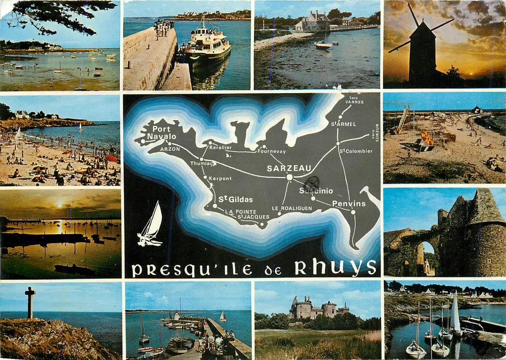 Presqu'île de Rhuys — Karta pocztowa panoramiczna — Wydawca: Billions & Cie, nr 786 - Awers