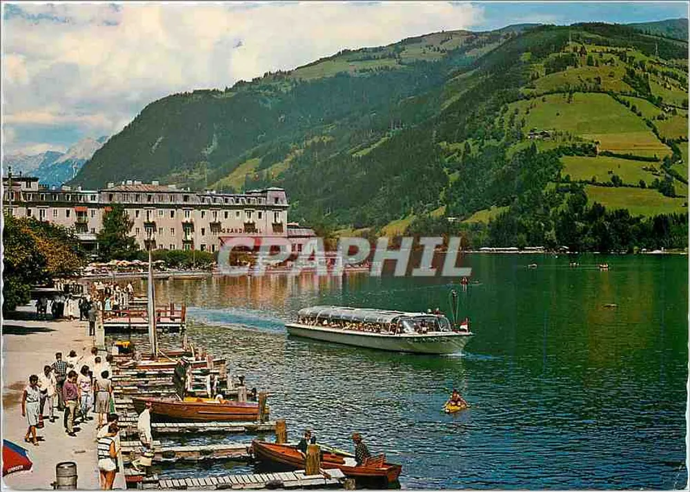 Zell am See — Promenade am Grand Hotel — Verlag W. K. Himmel - Vorderseite