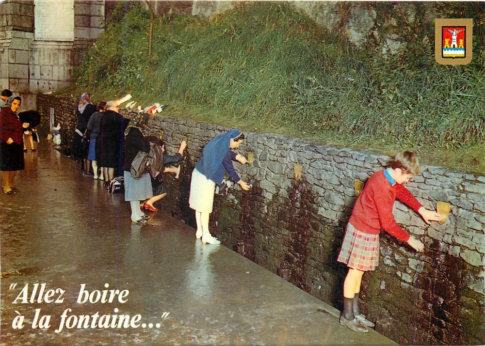 Lourdes — Źródła z wodą cudowną — Dino A. Doucet N°71 - Awers