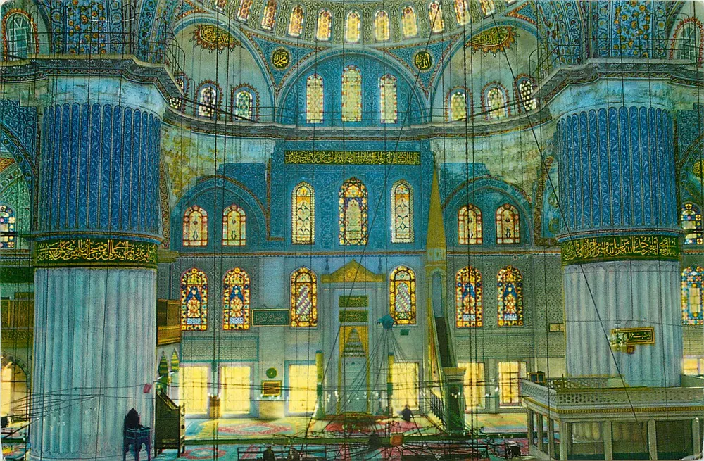 Interior da Mesquita Azul — Istambul, Turquia — Editor Ercan Gineri, n° 115-B - Frente