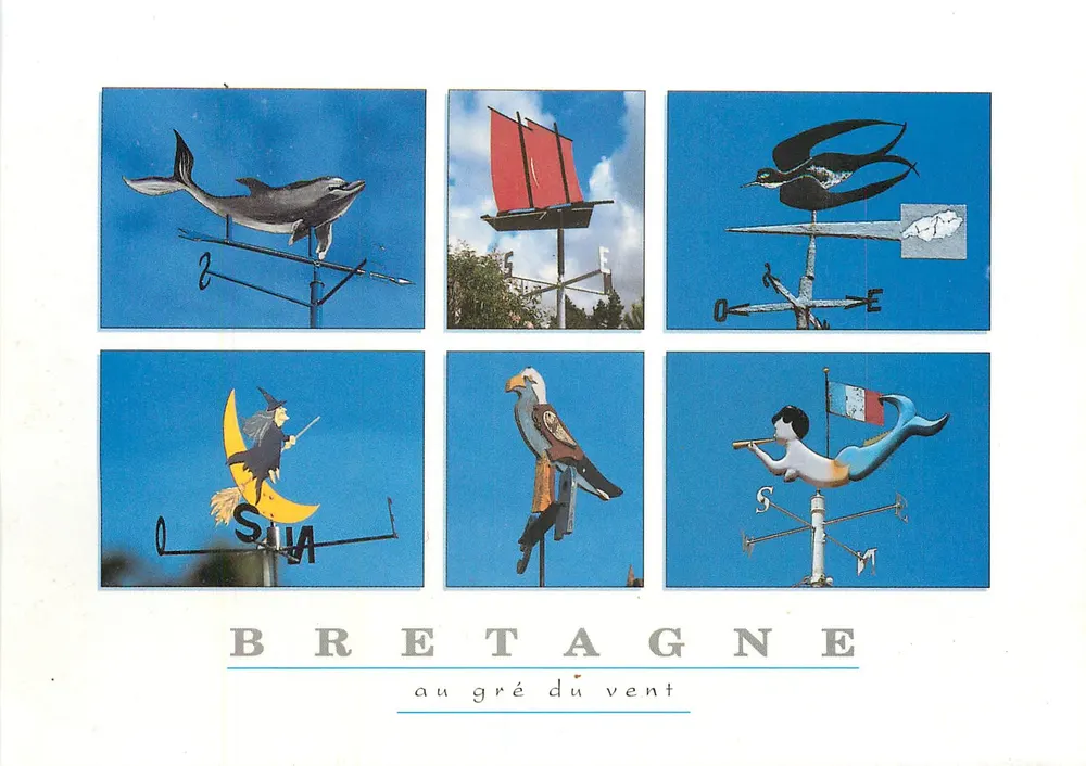 Bretanha ao sabor do vento — 6 ventoinhas ilustrativas — Éditions d'Art Louianne - Frente