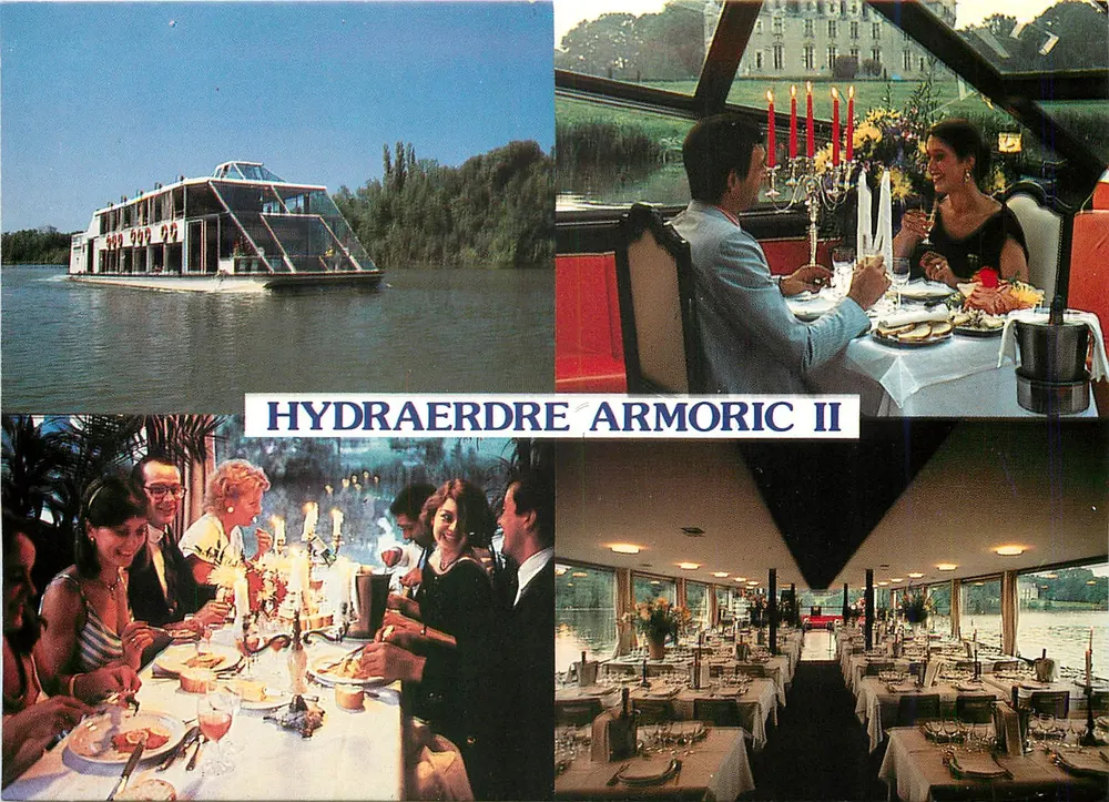 Statek-restauracja Hydraerdre Armoric II — Rzeka Erdre, Francja — Wydanie Nantes - Awers