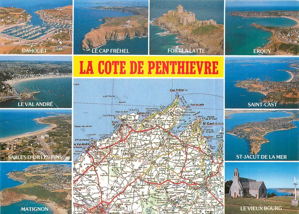 La Côte de Penthièvre — Punkty turystyczne — Éditions d'Art d'Armorique, n° 686 - Awers