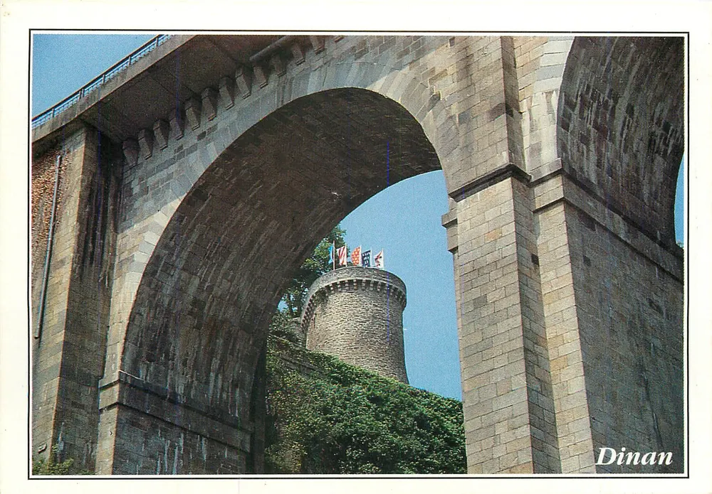 Dinan — Vue du château de la duchesse Anne — Éditions Dubray - Recto