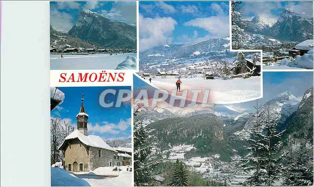 Samoëns — estação de esqui nevada - Frente