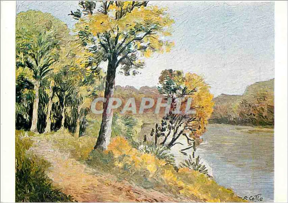 Paisaje otoñal — obra de Roger Colle — N° 20 'En Septiembre' - Anverso