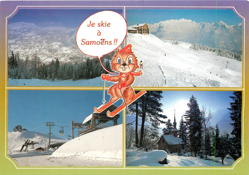 Samoëns — Estação de esqui — Cliché PH. MAZURE / Desenho G. COURAT - Frente