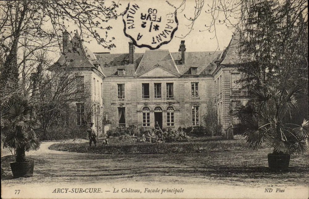 Arcy-sur-Cure — View of the Castle, Main Facade — ND Phot, n°77 - Front