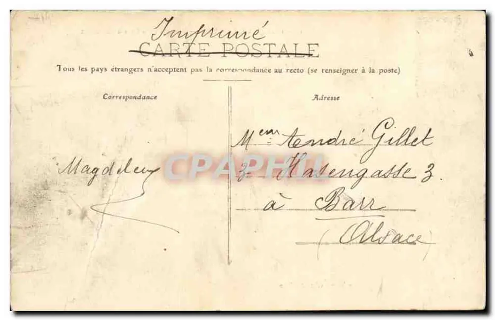 Vallée de la Cure — Un Coin de la Cure à Chastellux — Pothain, édit. Avallon - Verso