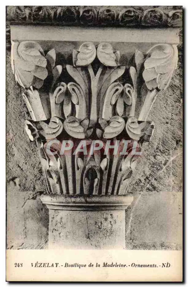 VÉZELAY - Basílica da Madeleine - Ornaments - N°248 - Frente