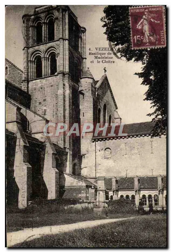 Vézelay — Basílica de Nossa Senhora da Madeleine e o Claustro — editor CIPAC - Frente