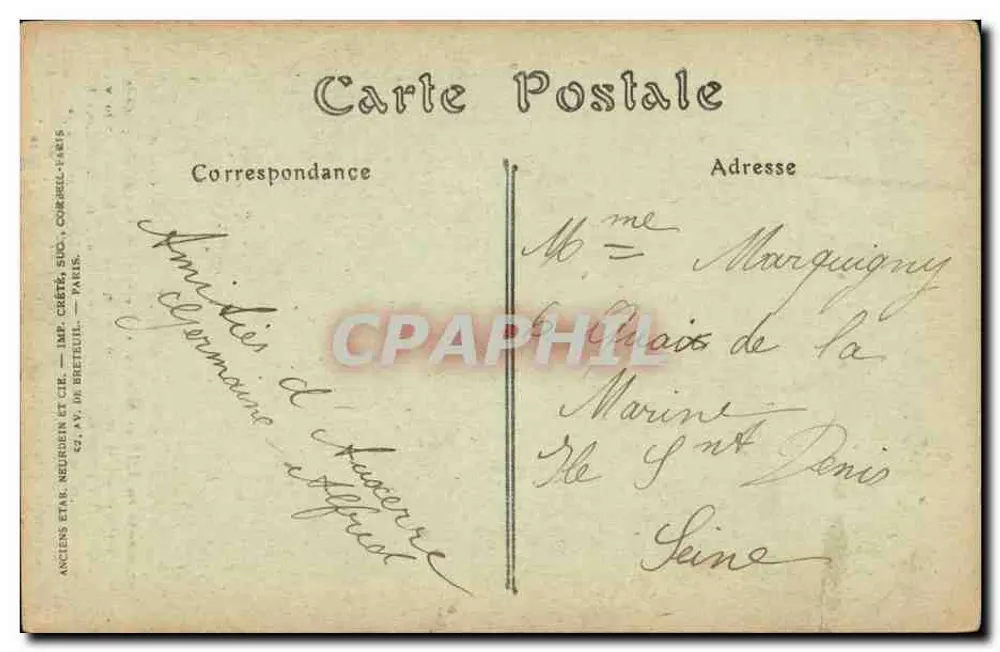 Auxerre — La Cathédrale, Église Saint-Étienne — Imp. Cité, Paris - Verso
