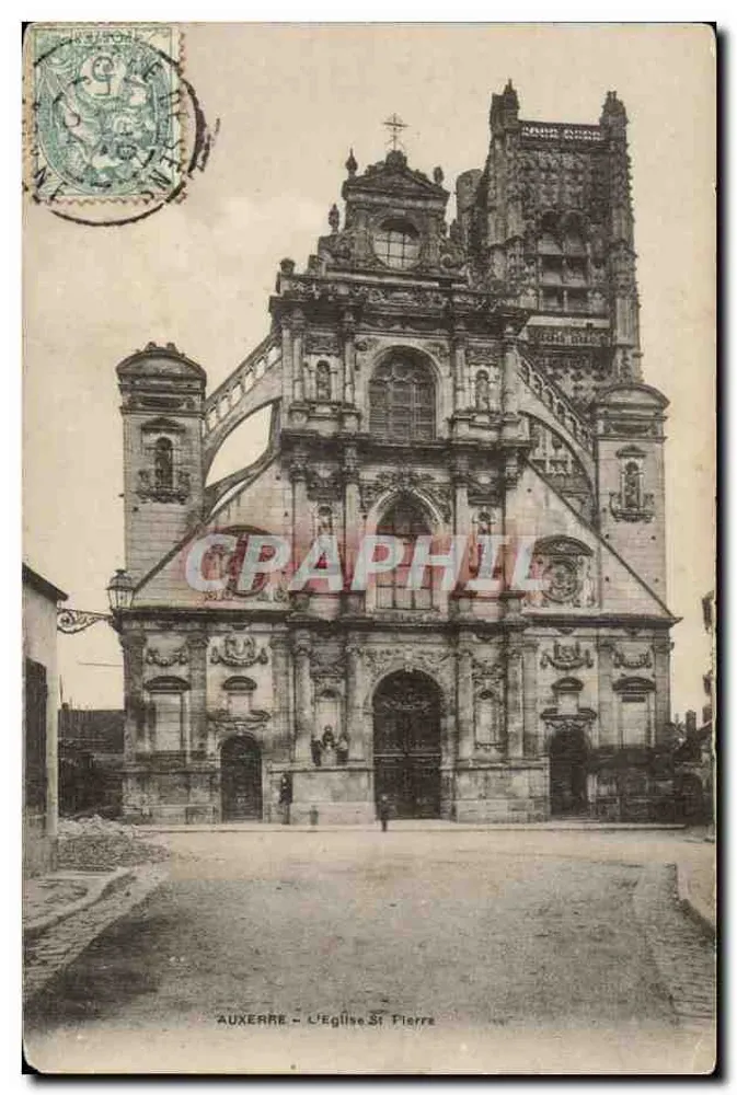 Auxerre - A Igreja de São Pedro — editor não identificado, número de série não visível - Frente