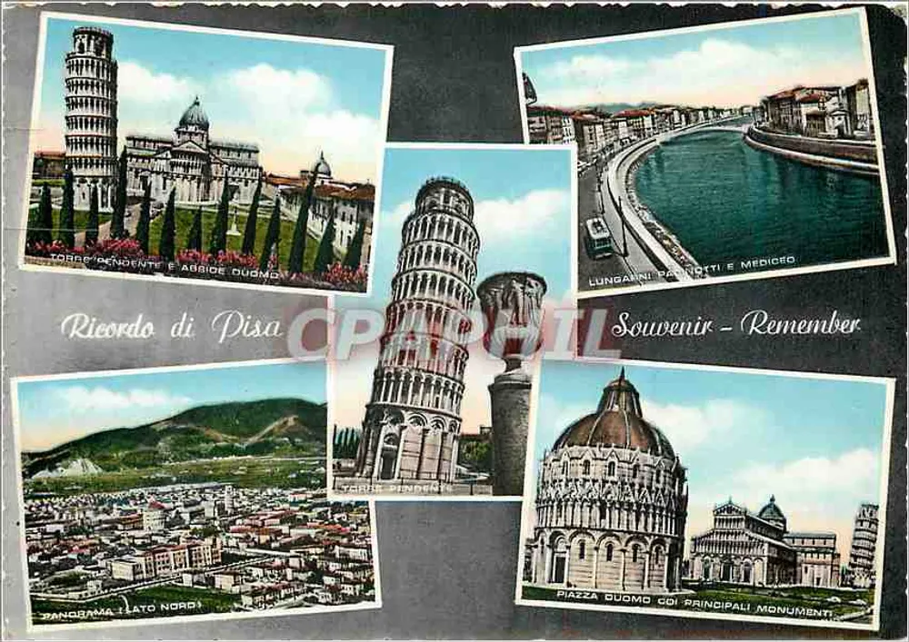 Pisa — De belangrijkste monumenten — Uitgever P. S. - Pisa - Voorkant