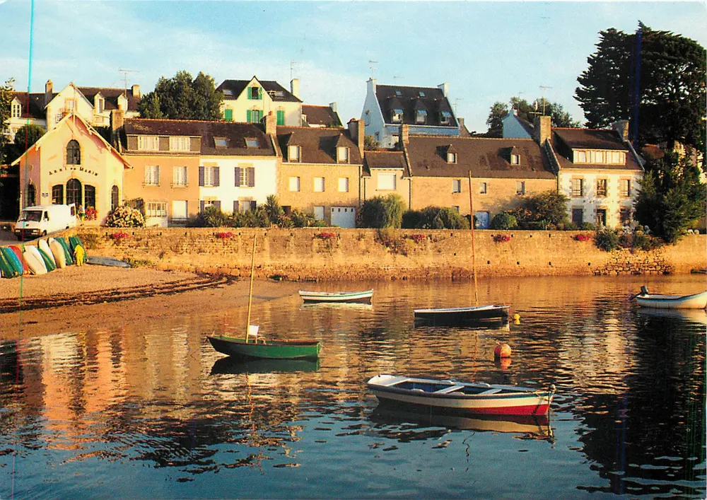 Plaża i domy w Sainte-Marie-sur-Rondelles — Kolorystyka Bretanii, nr 3426704260036 - Awers