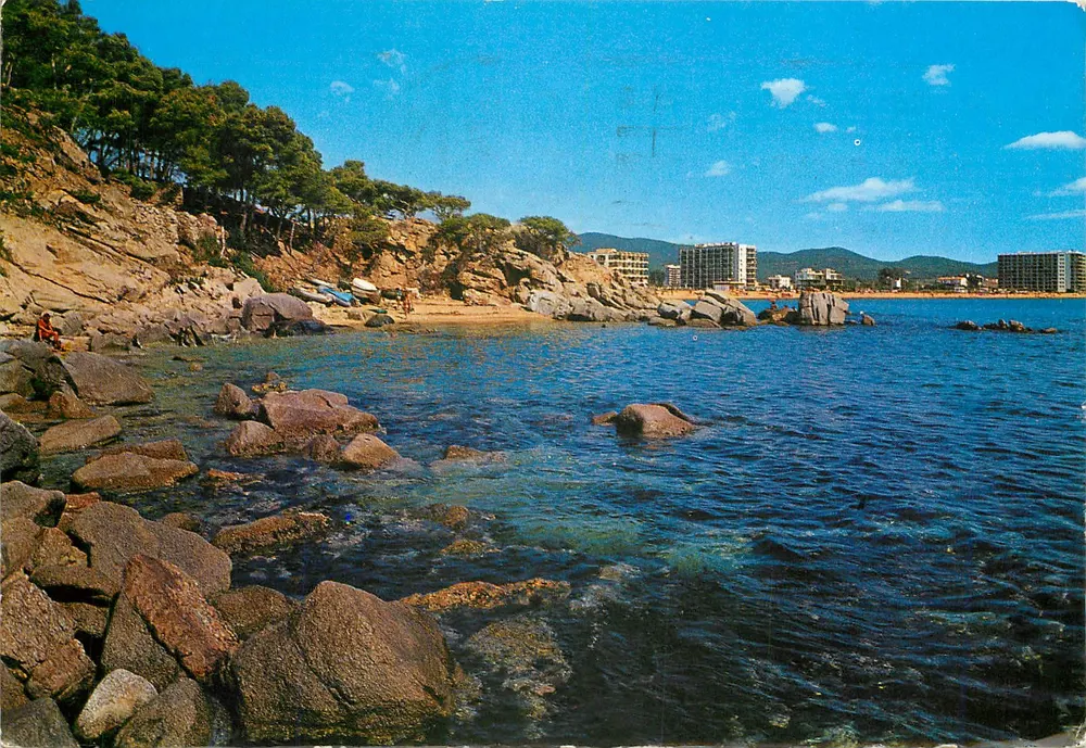 Costa Brava. San Antonio de Calonge — Détail de la côte — Kolor - Zerkowitz, série 32, n°3 - Recto