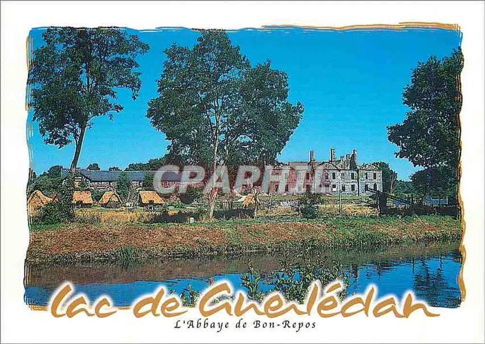 Lago di Guerlédan — L'Abbaye de Bon-Repos — Grafia - Recto